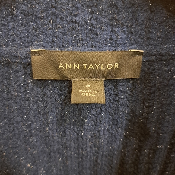 Ann Taylor Cowl Neck Sweater Navy - Picture 2 of 7